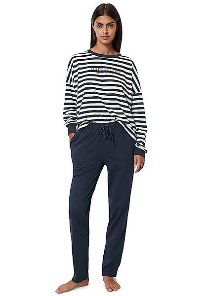 Marc O'Polo Pyjama Mix & Match Cotton-Woven (Set, 2 tlg) mit Logoschriftzug günstig online kaufen