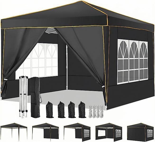 LUCKZON Pavillon 3x3m, Pop Up Pavillon günstig online kaufen