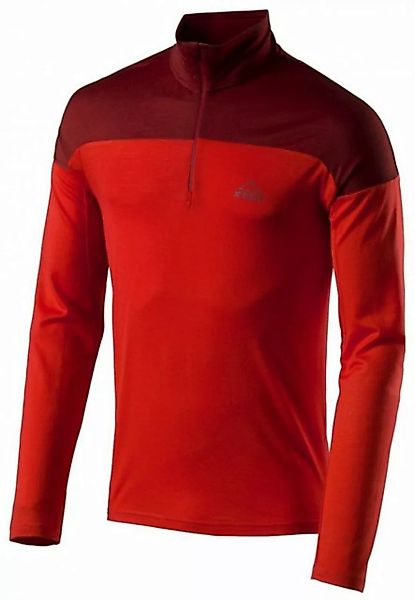 McKINLEY Rollkragenshirt Orewa Herren Wander-Shirt Longsleeve Rot günstig online kaufen