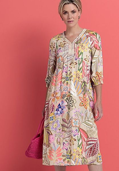 bianca Druckkleid REGINA in floralem Muster in Trendfarben und Midi-Länge günstig online kaufen