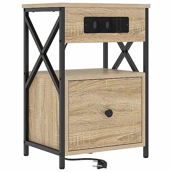vidaXL Nachttisch Sonoma Eiche 40 x 31 x 60 cm Holzwerkstoff 859492 günstig online kaufen