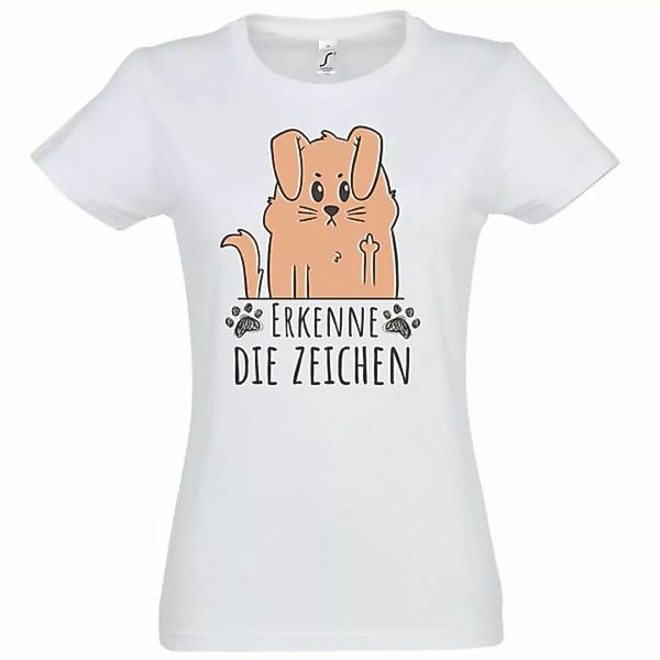 Youth Designz T-Shirt Erkene Die Zeichen Damen Shirt mit süßem Frontprint günstig online kaufen
