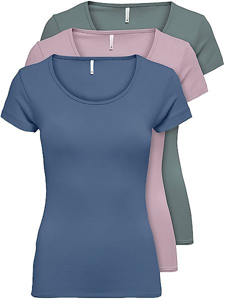 ONLY T-Shirt ONLLIVE LOVE NEW (3-tlg., günstig online kaufen