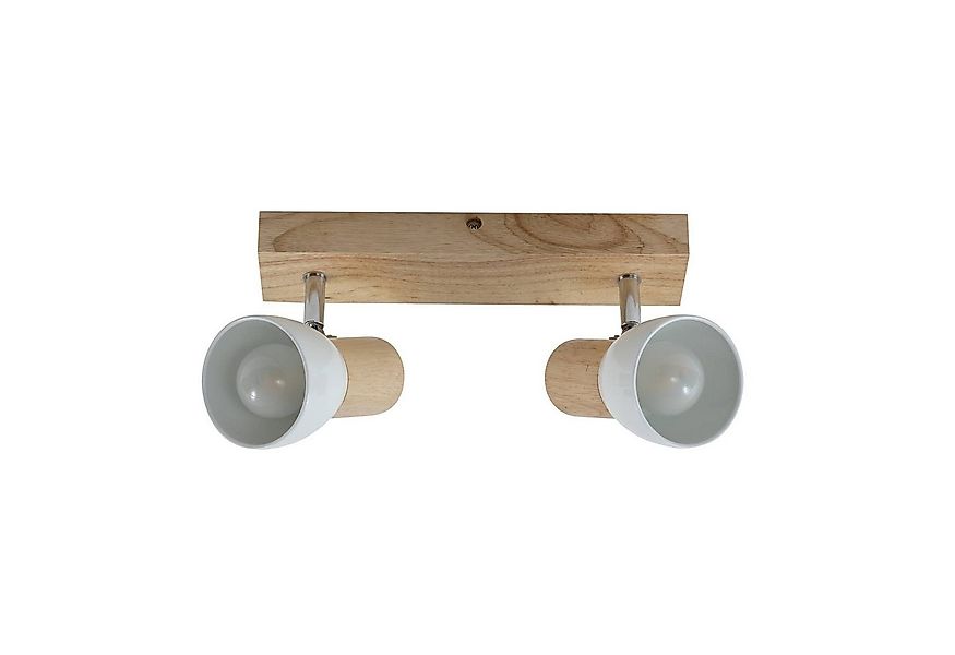 Lindby Deckenstrahler Thorin, Holz IP20, 2 x 40 W günstig online kaufen