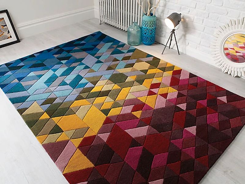FLAIR RUGS Wollteppich »Kingston« rechteckig 10 mm Höhe günstig online kaufen
