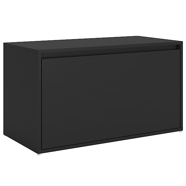 furnicato Truhenbank Flurbank 80x40x45 cm Schwarz günstig online kaufen