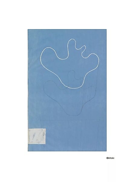 Aalto art Sketch blue Poster 50 x 70cm günstig online kaufen