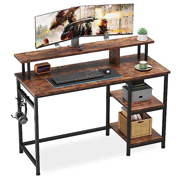 YOLEO Computertisch Schreibtisch Computertisch mit Monitorständer günstig online kaufen