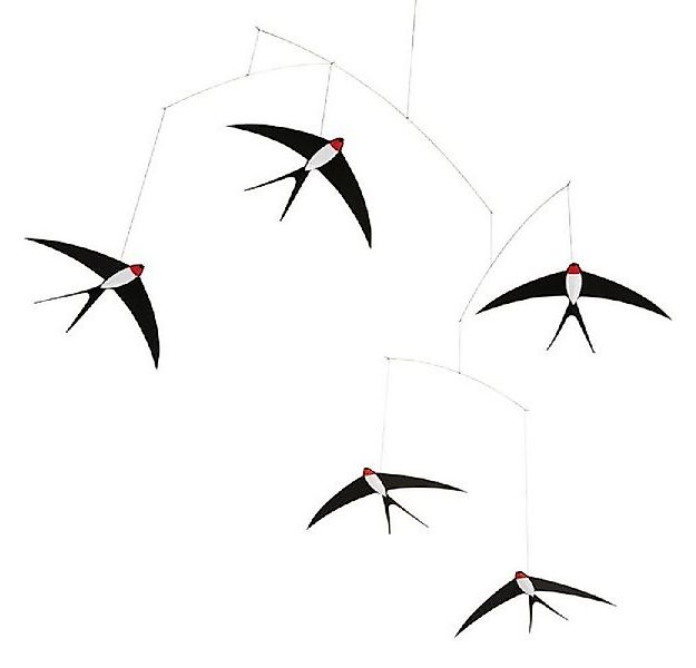 Flensted Mobiles Skulptur Mobile Fünf Fliegende Schwalben günstig online kaufen