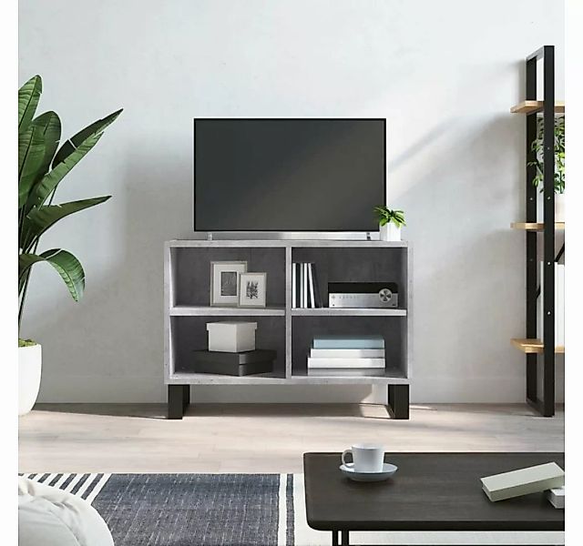 furnicato TV-Schrank Betongrau 69,5x30x50 cm Holzwerkstoff günstig online kaufen