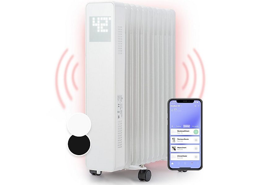 Klarstein Heizstrahler Sanford 2500W, Ölradiator Heater Heizung LED Timer S günstig online kaufen