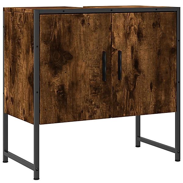 vidaXL Waschbeckenunterschrank Räuchereiche 60x33x60 cm Holzwerkstoff 84245 günstig online kaufen