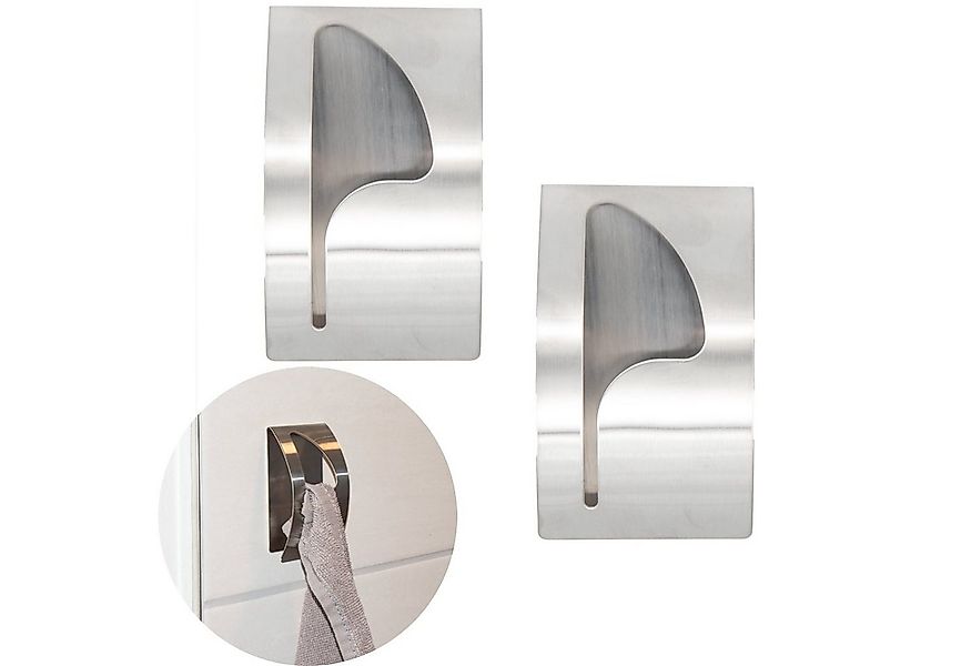 BENSON Handtuchhaken 2 Handtuchhalter Handtuchhaken Klebehaken, Handtuchkle günstig online kaufen