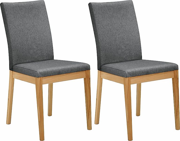 massivline&more Stuhl "Roberto" (Set) 2 Stk. Polyester Gestell aus Massivho günstig online kaufen