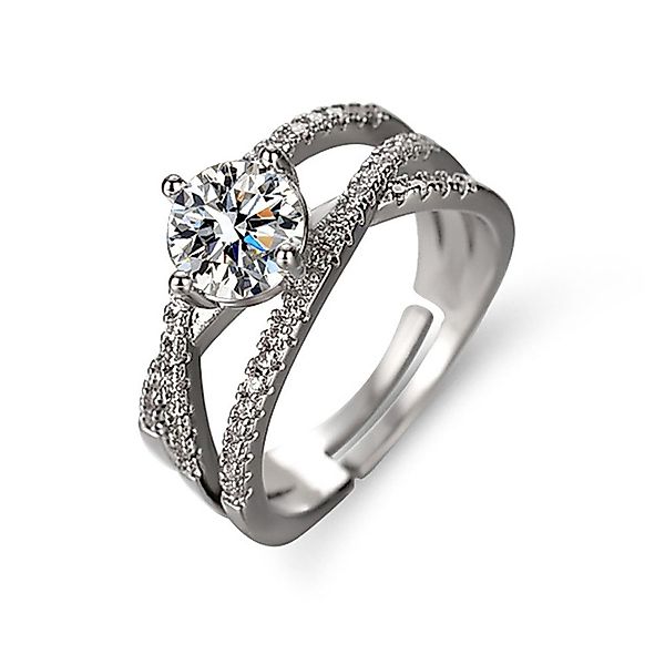 The Beauty House Fingerring Verlobungsring silberfarbiger günstig online kaufen