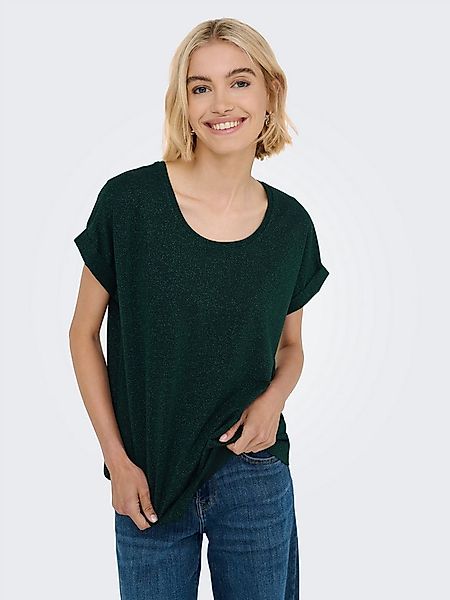 ONLY Kurzarmshirt ONLMOSTER GLITTER S/S TOP NOOS JRS mit Glitzerdetail günstig online kaufen