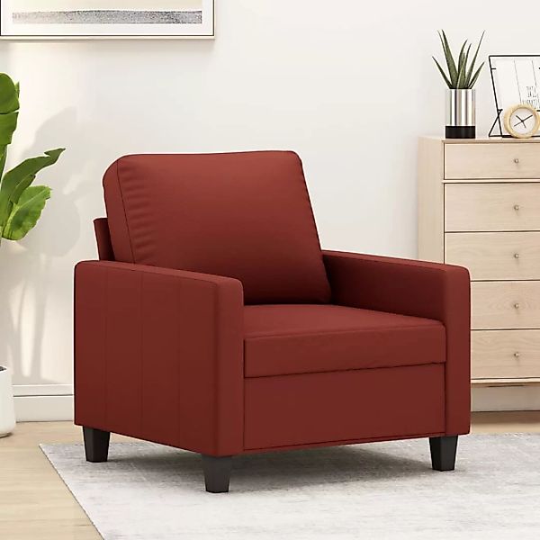 Vidaxl 1-sitzer-sofa Weinrot 60 Cm Kunstleder günstig online kaufen