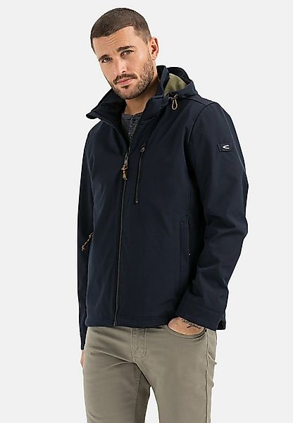 camel active Softshelljacke mit abnehmbarer Kapuze Langarm Kapuze Markenlab günstig online kaufen