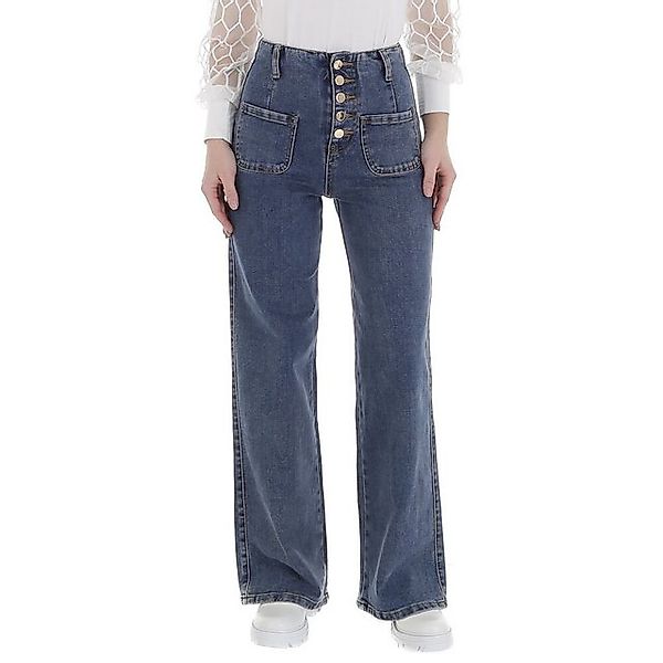 Ital-Design Weite Jeans Damen Freizeit (88578928) Used-Look Stretch High Wa günstig online kaufen