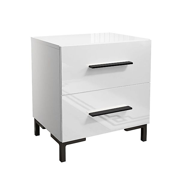 Lookway Nachttisch LINA LUX, Weiß / günstig online kaufen