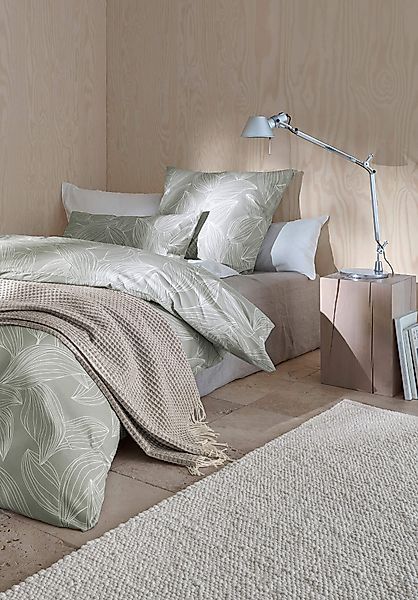 hessnatur Perkal Bettwäsche Set VENNO aus Bio-Baumwolle - grau - Größe 135x günstig online kaufen