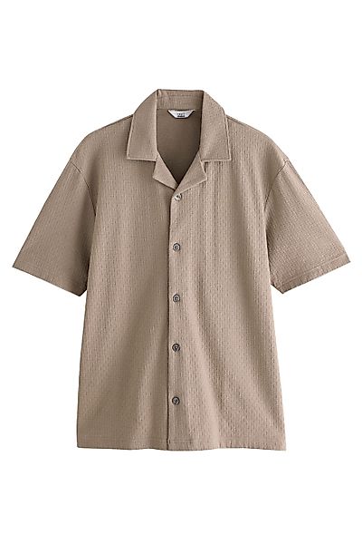 Next Poloshirt Strukturiertes Hemd aus 100 % günstig online kaufen
