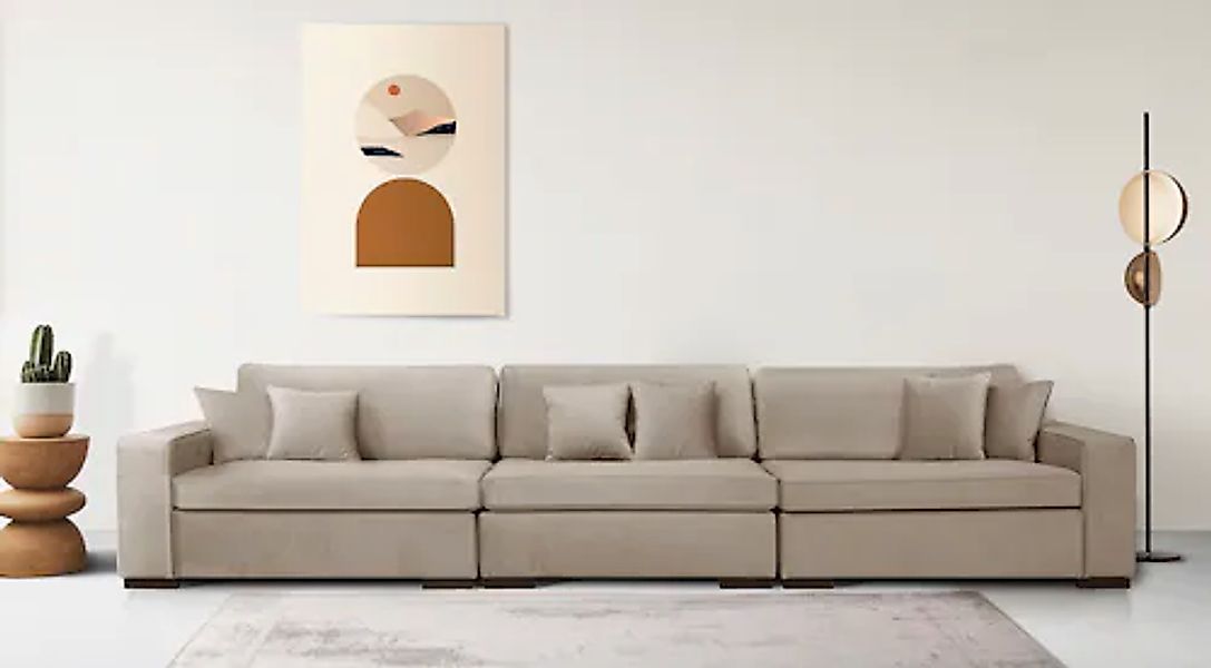 Home affaire 3-Sitzer »Skara XXL«, Lounge-Sofa XXL mit Federkern-Polsterung günstig online kaufen