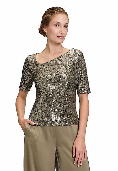 Vera Mont Kurzarmshirt "Vera Mont Damen Pailletten-Top mit Glanzeffekt", (1 günstig online kaufen