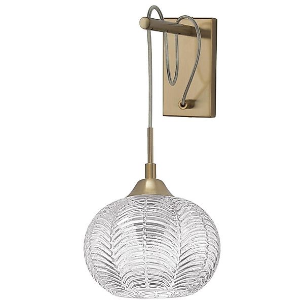 Wandleuchte Vario in Gold-satiniert und Transparent E14 günstig online kaufen