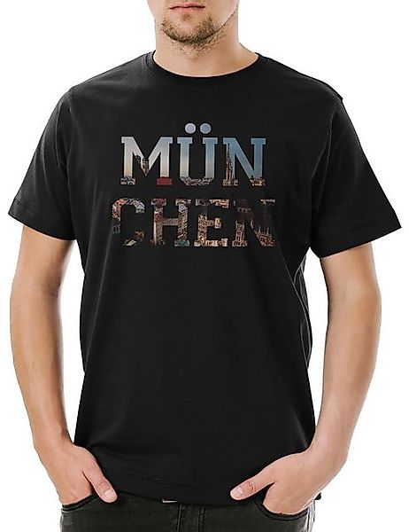 Urban Backwoods Print-Shirt München Herren T-Shirt Munich Bayern Bavaria Sk günstig online kaufen