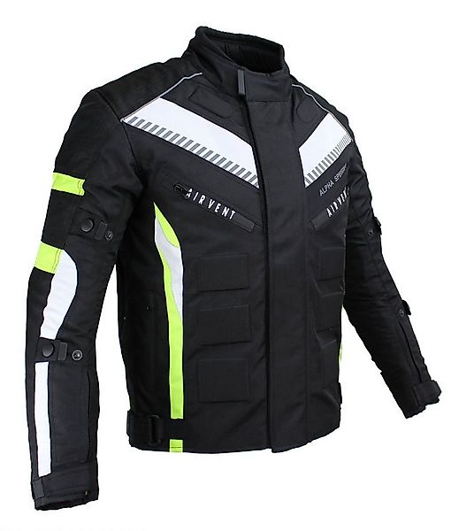 Alpha Speeds Motorradjacke Herren Motorrad Biker Textil Jacke Wasserdicht J günstig online kaufen