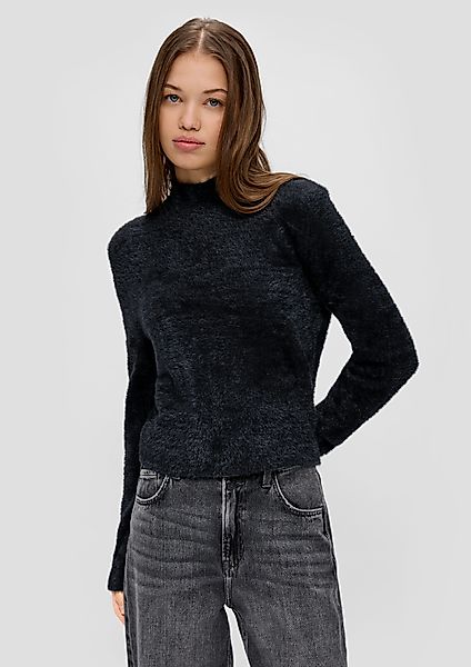 QS Longpullover Strickpullover Kuscheliger Strickpullover (1-tlg) günstig online kaufen