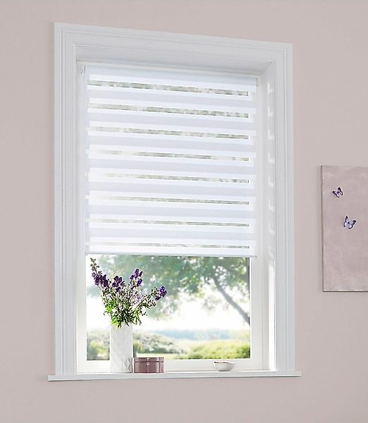 my home Doppelrollo »MARANO« Lichtschutz Sichtschutz   Verdunkelung ohne Bo günstig online kaufen