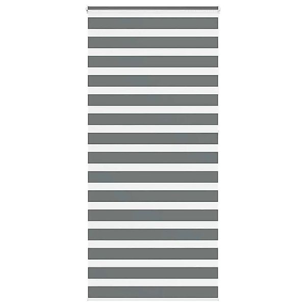 vidaXL Doppelrollo Dunkelgrau 110x230 cm Stoffbreite 105,9 cm Polyester 401 günstig online kaufen