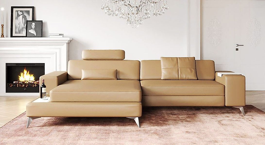 BULLHOFF Ecksofa Leder Ecksofa Eckcouch L-Form Designsofa »MÜNCHEN IV« von günstig online kaufen