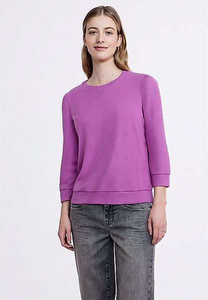 STREET ONE STUDIO 3/4-Arm-Shirt mit Rundhalsausschnitt günstig online kaufen