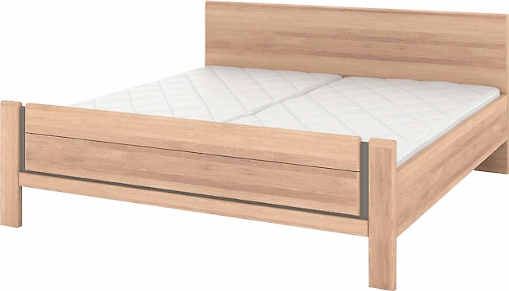 Musterring Holzbett »Sorrent, Bettgestell, Bettrahmen, teilmassiv Eiche«, ( günstig online kaufen