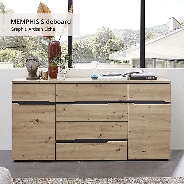 Innostyle Sideboard MEMPHIS, TOPSELLER! (Sideboard, Wohnzimmerschrank, günstig online kaufen