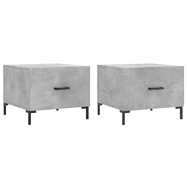 vidaXL Couchtisch Couchtische 2 Stk. Betongrau günstig online kaufen