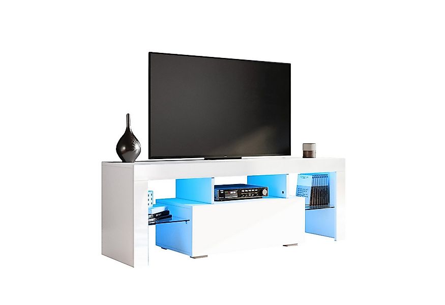 SONNI Lowboard Lowboard TV Board, Der moderne TV-Schrank, Weiß/Schwarz TV L günstig online kaufen