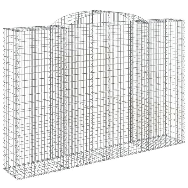 vidaXL Gabionen mit Hochbogen 2 Stk 300x50x200/220cm Eisen 1666607 günstig online kaufen