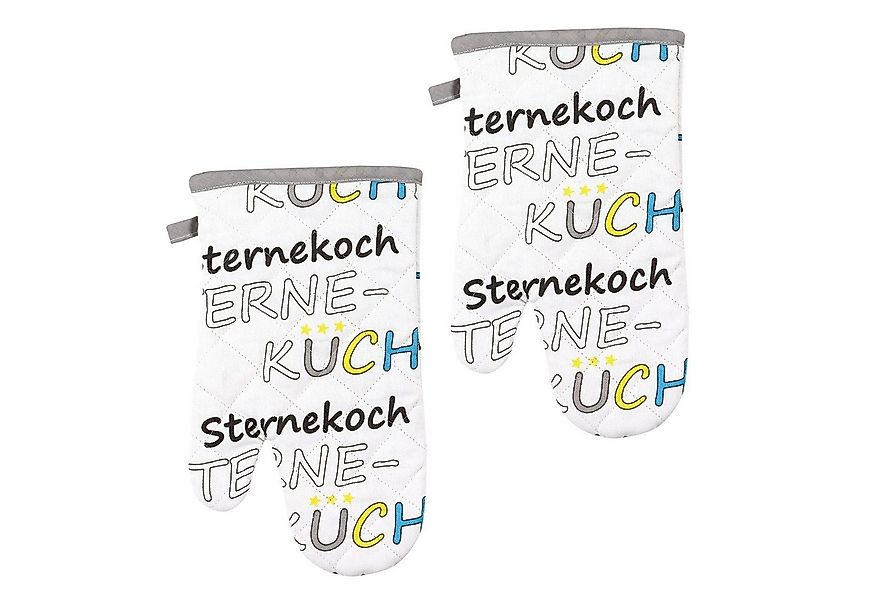 Kracht Topfhandschuhe Sternekoch, (Set, 2-tlg., Set), 2er Set Ofenhandschuh günstig online kaufen