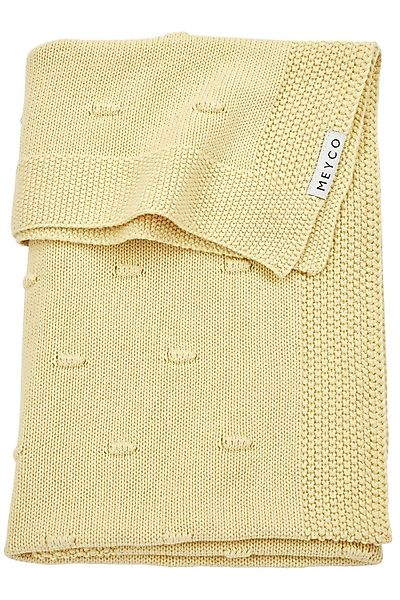 Babydecke Knots Soft Yellow, Meyco Baby, günstig online kaufen