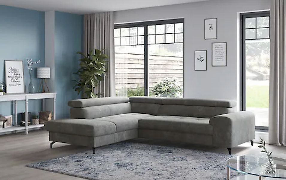 COTTA Ecksofa »Aura L-Form«, mit Schlaffunktion, Bettkasten und Kopfteilver günstig online kaufen