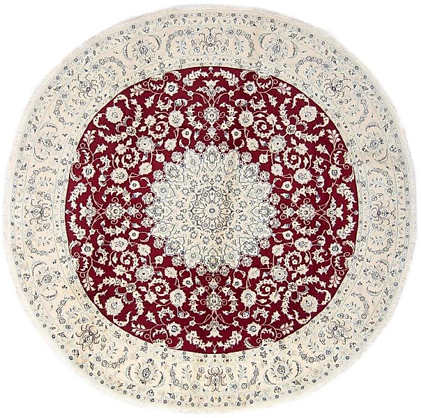morgenland Wollteppich »Nain Medaillon Rosso scuro 280 x 280 cm«, rund günstig online kaufen