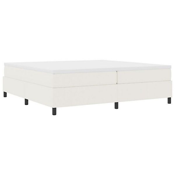 vidaXL Bett Boxspringbett Creme 200x200 cm Cordstoff (1-tlg) günstig online kaufen