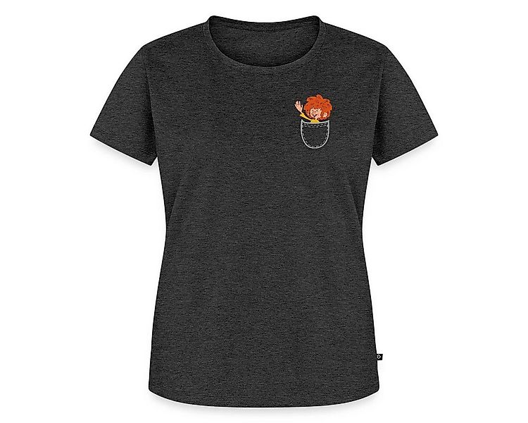 Spreadshirt T-Shirt Pumuckl Design Mit Fröhlich Winkendem Pumuckl Frauen Pr günstig online kaufen