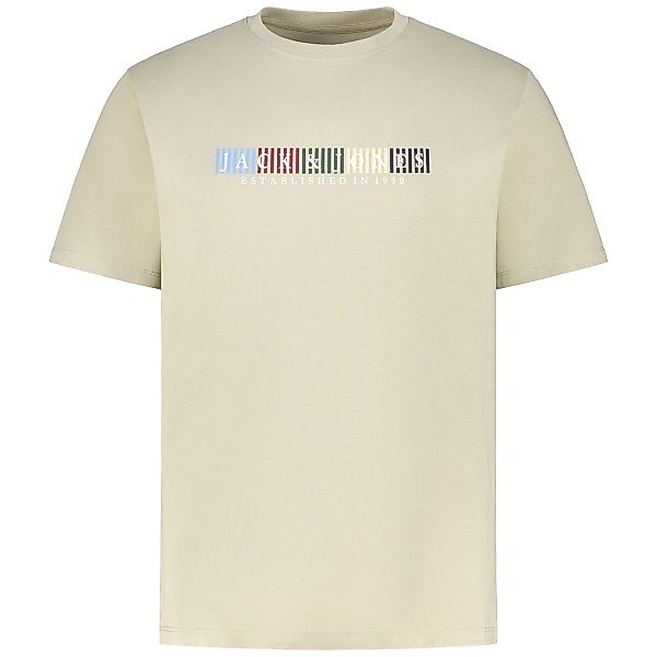 Jack&Jones T-Shirt mit Label-Print Farbe oliv Größe: 6XL günstig online kaufen