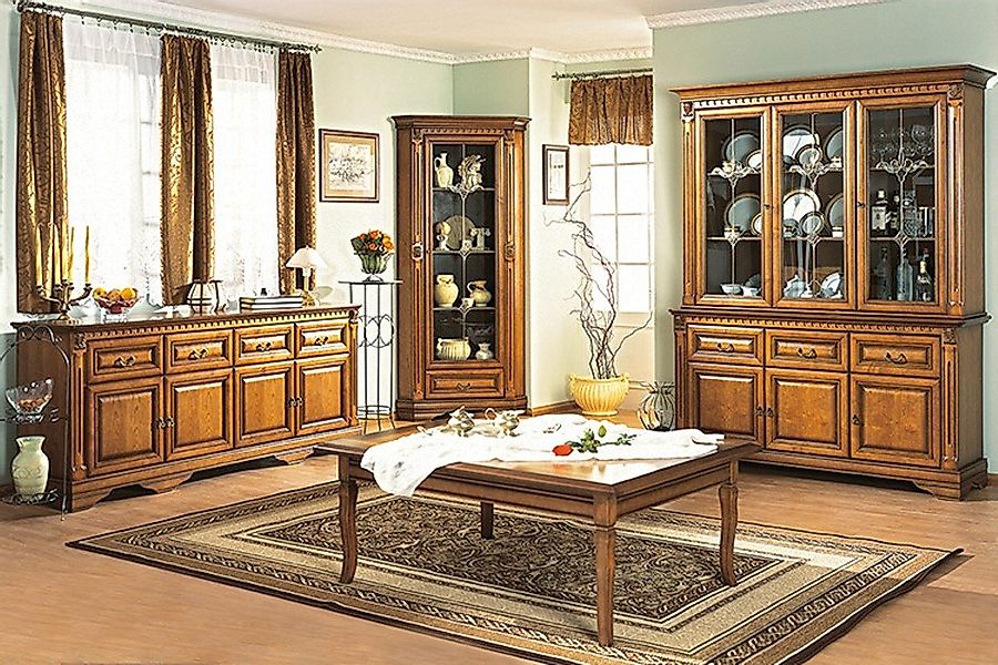 JVmoebel Vitrine Klassische Vitrinenschrank Vitrinen Glasschrank Schrank Ma günstig online kaufen