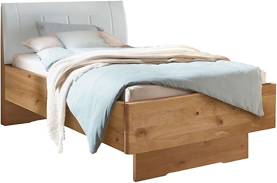 WIEMANN Holzbett »Cardiff, Bettgestell, Bettrahmen, teilmassiv, mit Polster günstig online kaufen